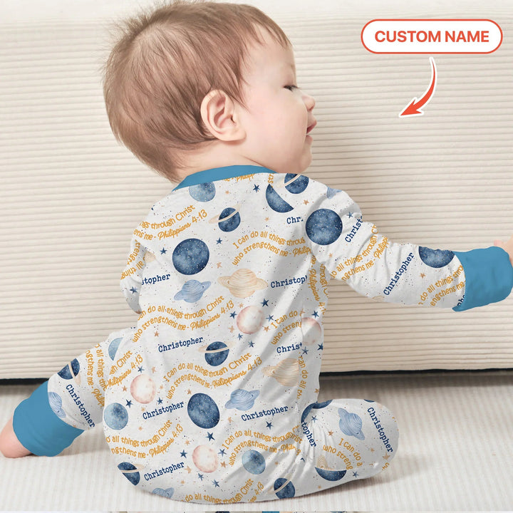 I Can Do All Things Through Christ Custom Name Convertible Zippy - Zumbamboo