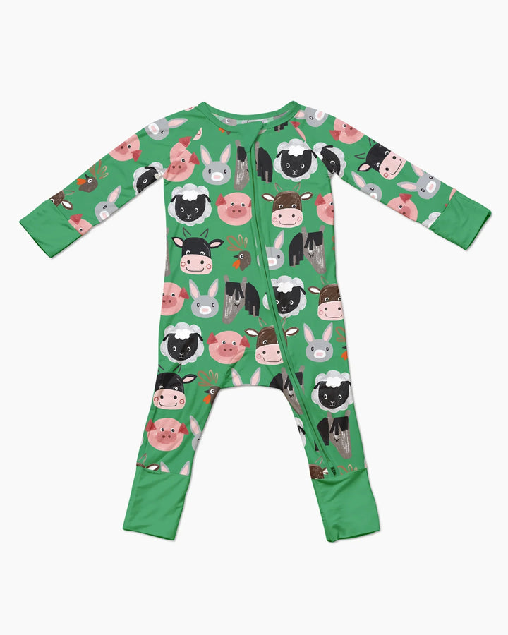 Farm Friends Family Matching Bamboo Convertible Zippy