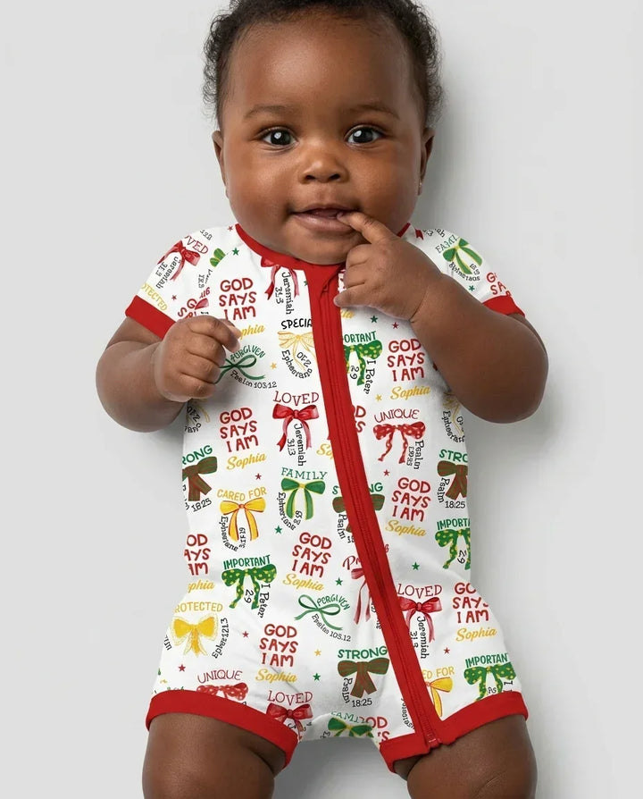 Juneteenth God Says I AM Bamboo Shorty Zippy