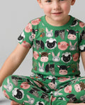 Zweiteiliges, kurzärmliges Pyjama-Set mit Marienkäfern