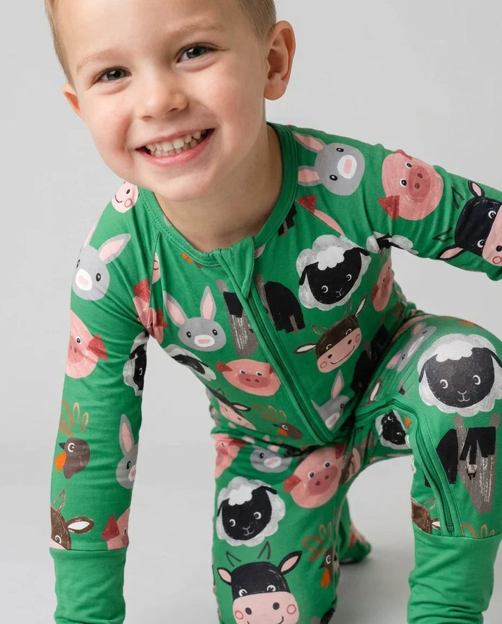 Farm Friends Family Matching Bamboo Convertible Zippy