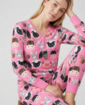 Conjunto de pijama de bambú a juego para mujer Farm Friends