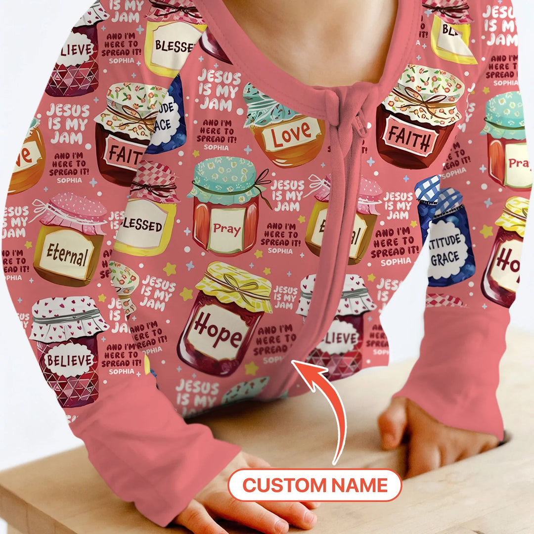 Jesus Is My Jam Custom Name Convertible Zippy - Zumbamboo