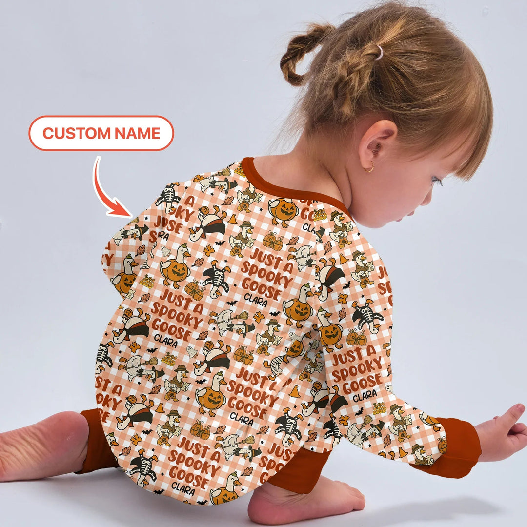 Just A Spooky Goose Custom Name Girl Version Convertible Zippy - Zumbamboo