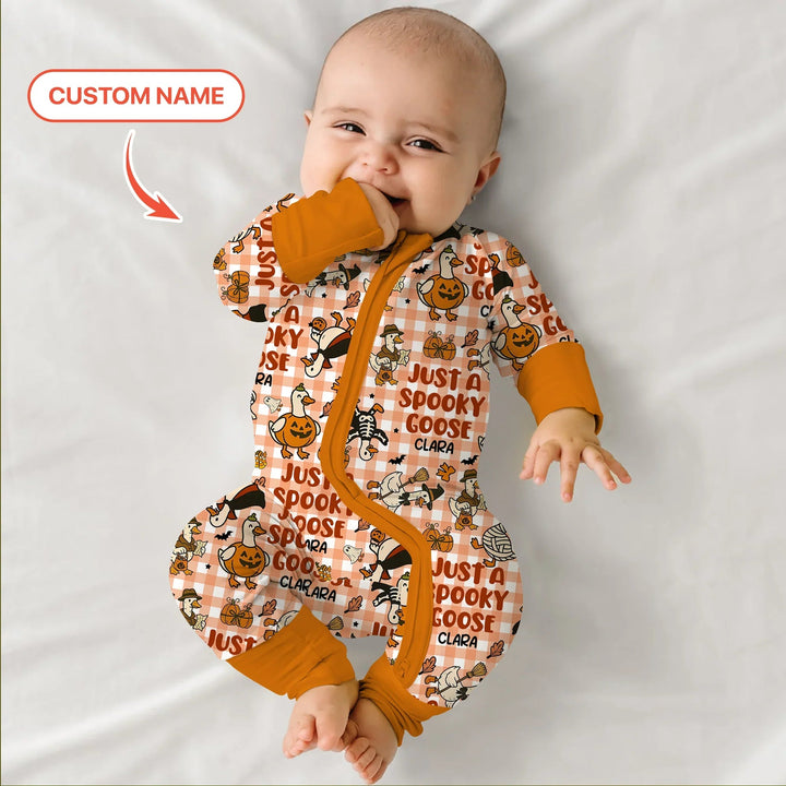 Just A Spooky Goose Custom Name Girl Version Convertible Zippy - Zumbamboo