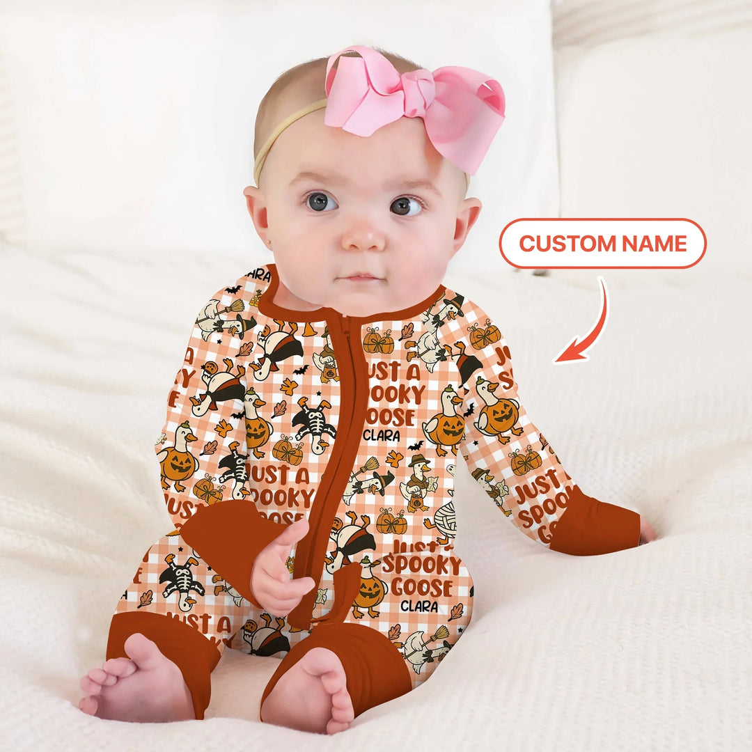 Just A Spooky Goose Custom Name Girl Version Convertible Zippy - Zumbamboo
