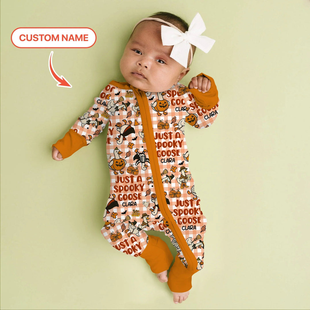 Just A Spooky Goose Custom Name Girl Version Convertible Zippy - Zumbamboo