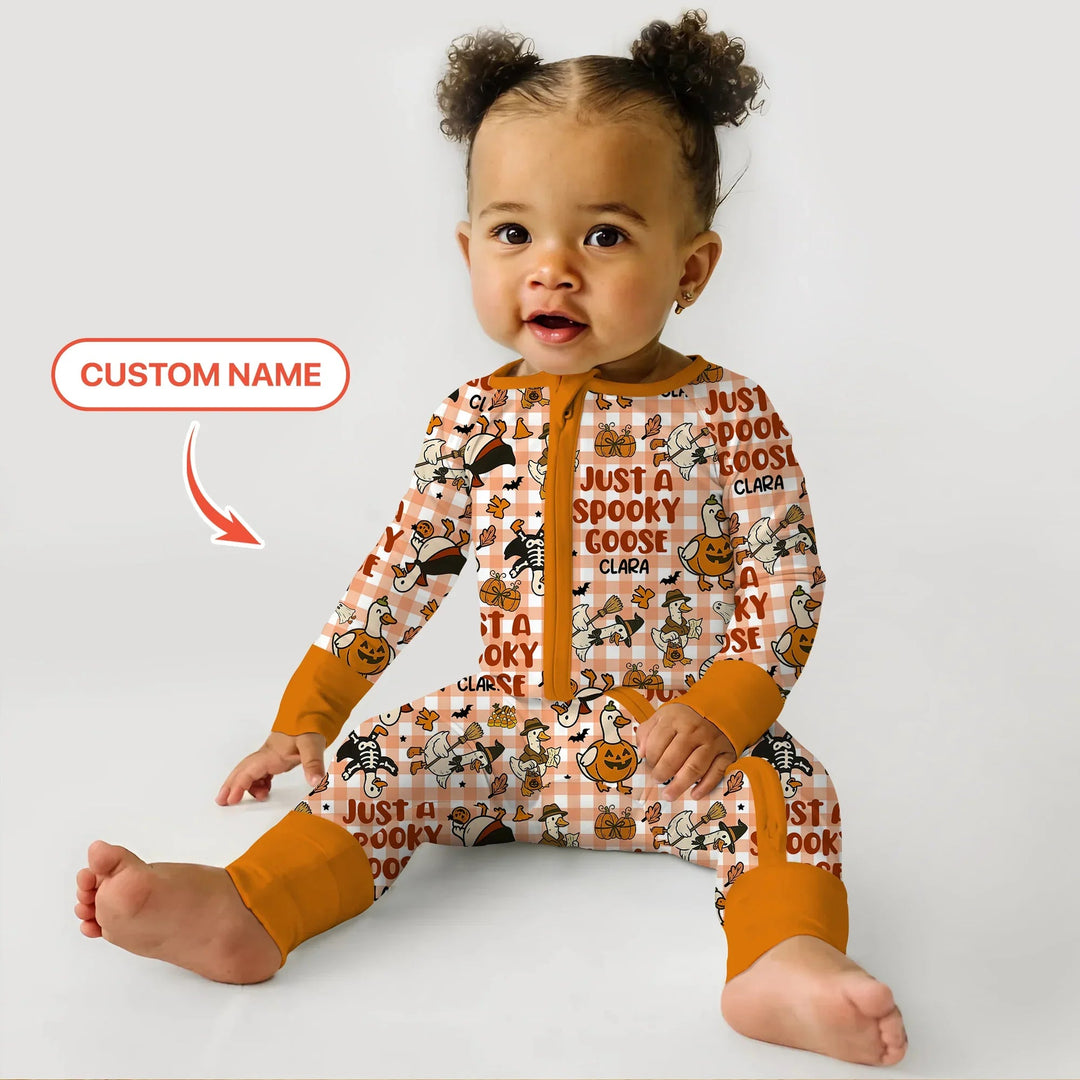 Just A Spooky Goose Custom Name Girl Version Convertible Zippy - Zumbamboo