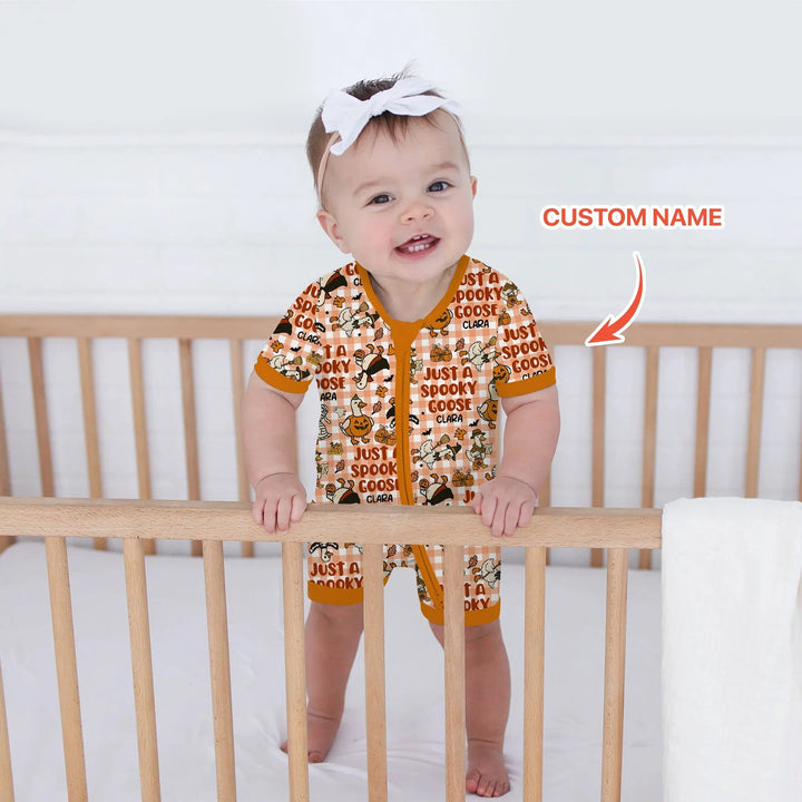 Just A Spooky Goose Custom Name Girl Version Shorty Zippy - Zumbamboo