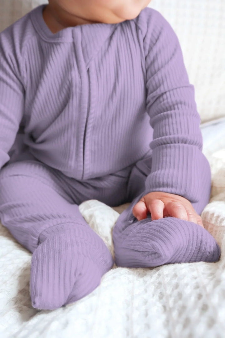 Lavender Ribbed Convertible Zippy - Zumbamboo