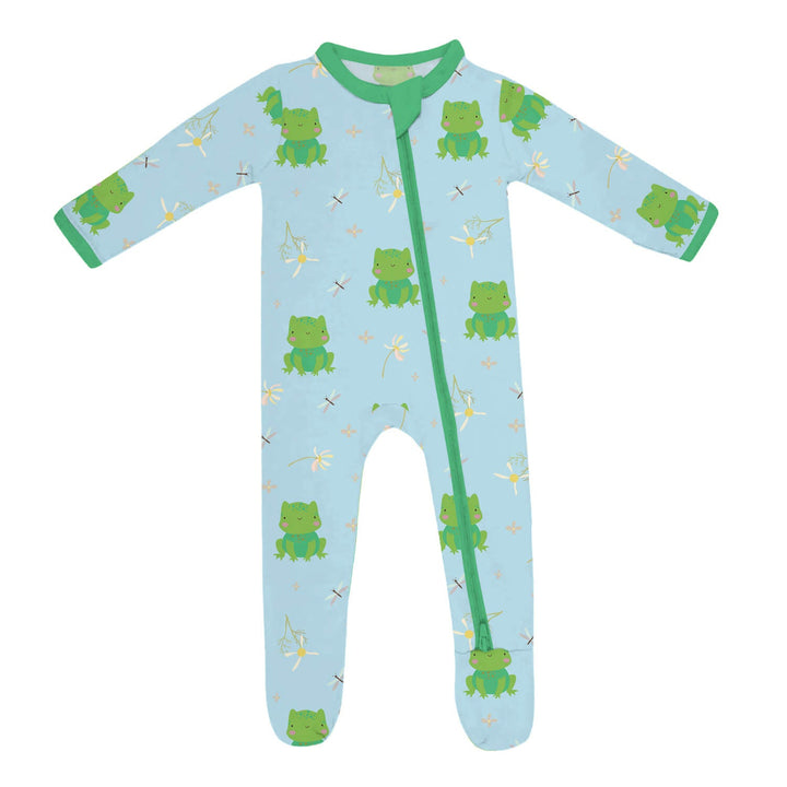 Leaping Love Zippered Footie Romper