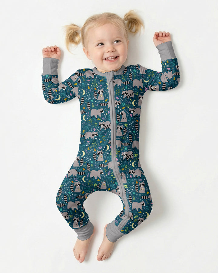 Midnight Raccoons Bamboo Convertible Zippy