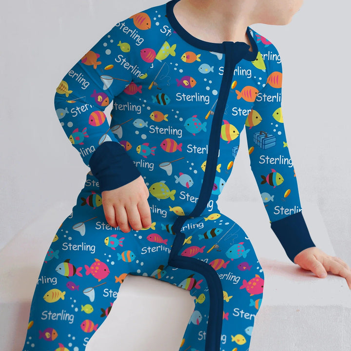 Little Fisher’s Adventure Custom Name Convertible Zippy - Zumbamboo