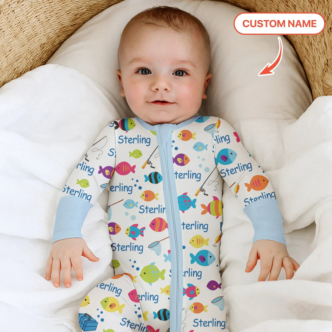 Little Fisher’s Adventure Custom Name Convertible Zippy - Zumbamboo