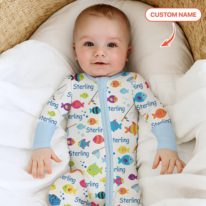 Little Fisher’s Adventure Custom Name Convertible Zippy - Zumbamboo