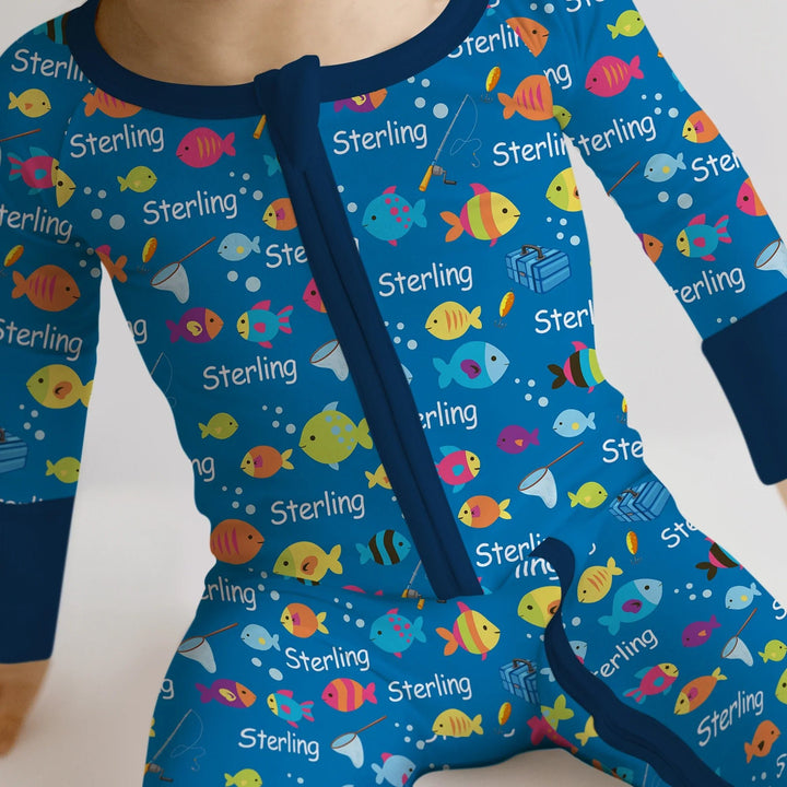 Little Fisher’s Adventure Custom Name Convertible Zippy - Zumbamboo