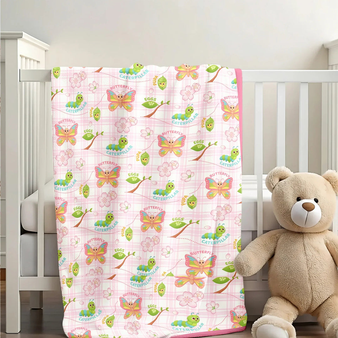 Little Wonders From Cocoon to Butterfly Toddler Blanket - Zumbamboo