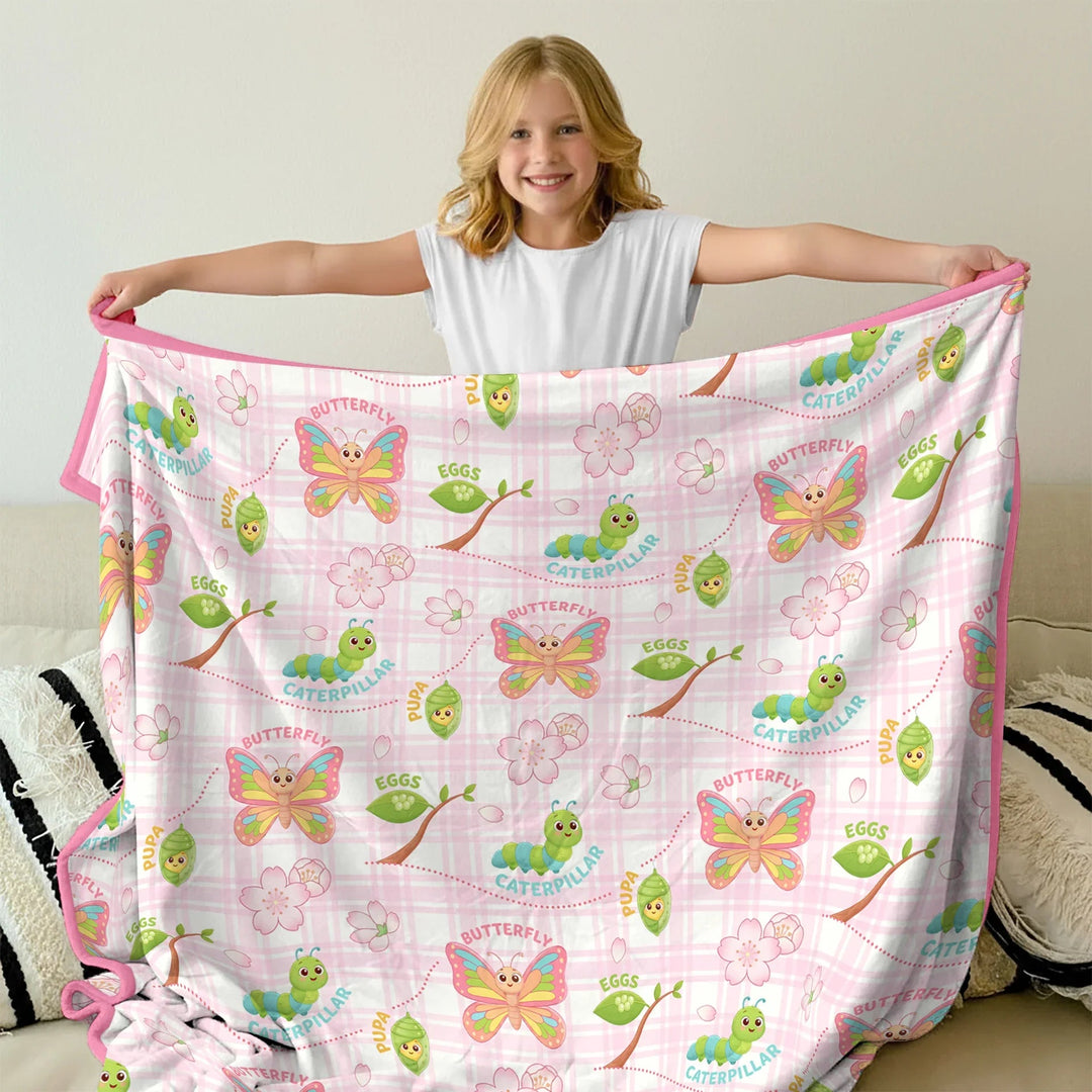 Little Wonders From Cocoon to Butterfly Toddler Blanket - Zumbamboo