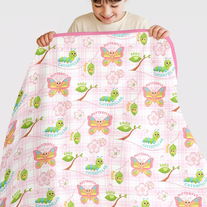 Little Wonders From Cocoon to Butterfly Toddler Blanket - Zumbamboo