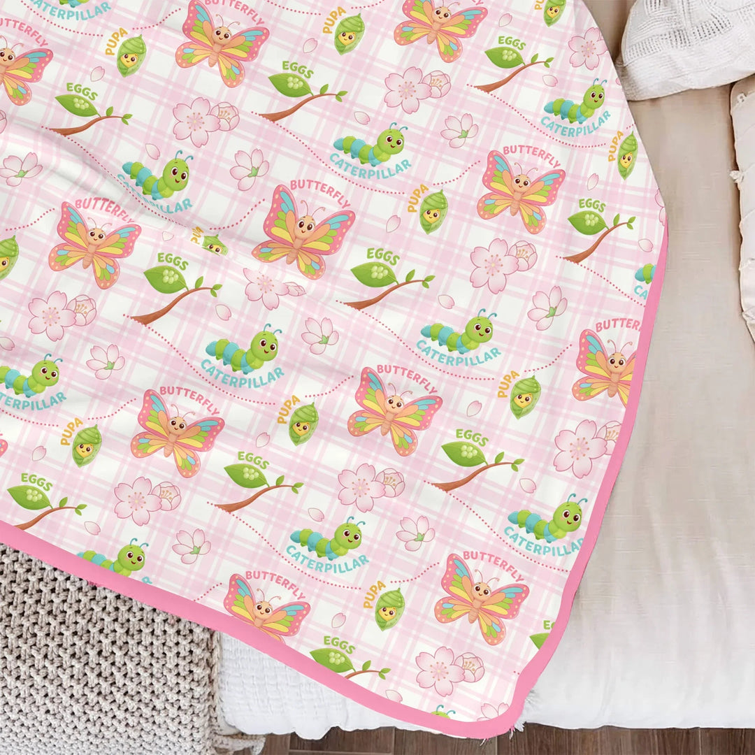 Little Wonders From Cocoon to Butterfly Toddler Blanket - Zumbamboo