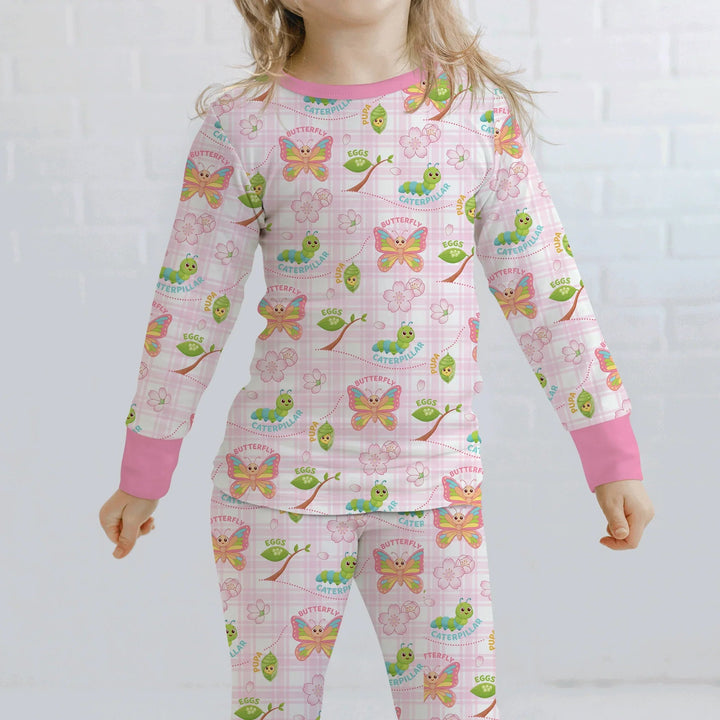 Little Wonders From Cocoon to Butterfly Two Piece Long Sleeve Pajama Set , Little Wonders From Cocoon to Butterfly Two Piece Long Sleeve Pajama Set - 12-18M