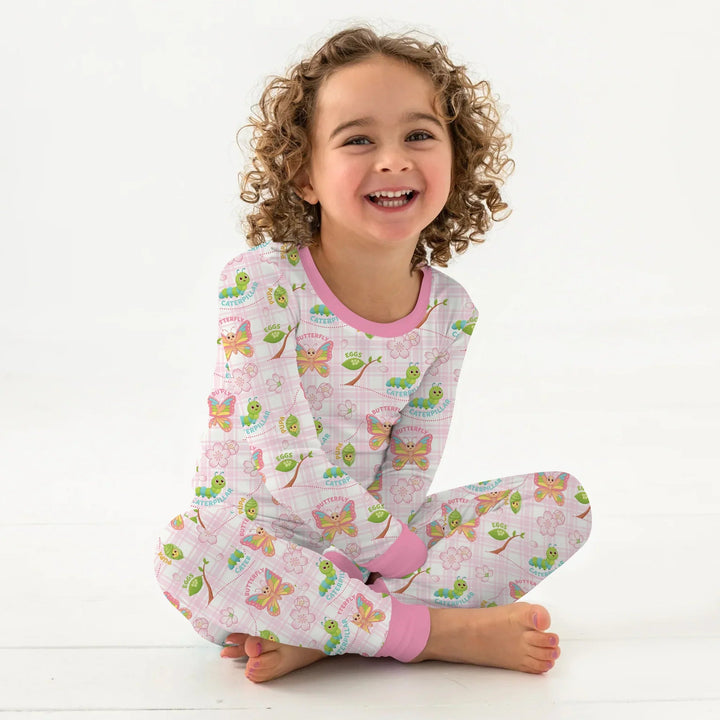Little Wonders From Cocoon to Butterfly Two Piece Long Sleeve Pajama Set , Little Wonders From Cocoon to Butterfly Two Piece Long Sleeve Pajama Set - 12-18M