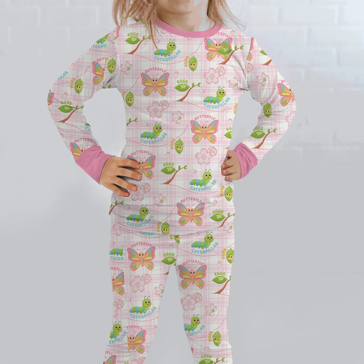 Little Wonders From Cocoon to Butterfly Two Piece Long Sleeve Pajama Set , Little Wonders From Cocoon to Butterfly Two Piece Long Sleeve Pajama Set - 12-18M