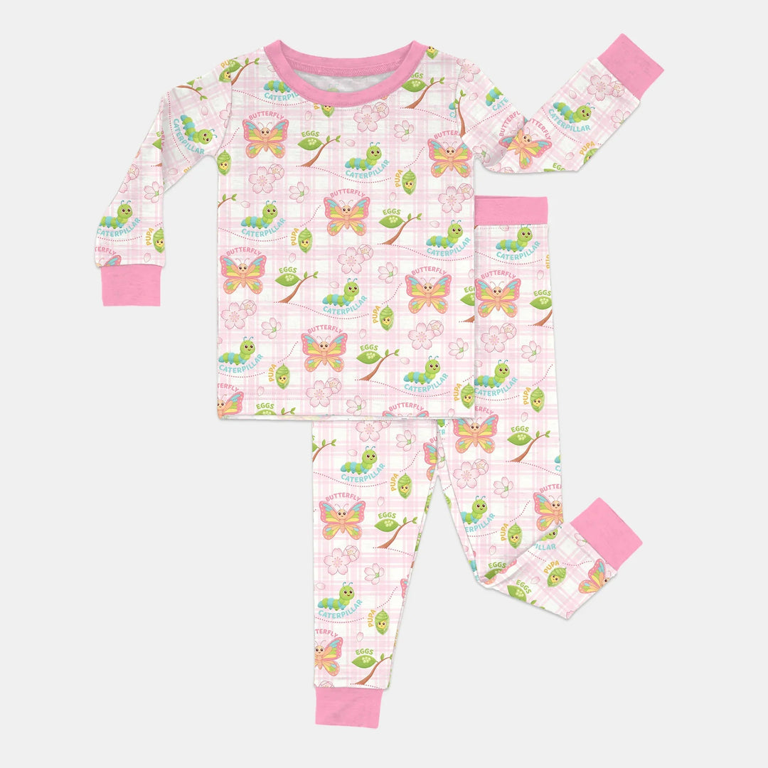 Little Wonders From Cocoon to Butterfly Two Piece Long Sleeve Pajama Set , Little Wonders From Cocoon to Butterfly Two Piece Long Sleeve Pajama Set - 12-18M