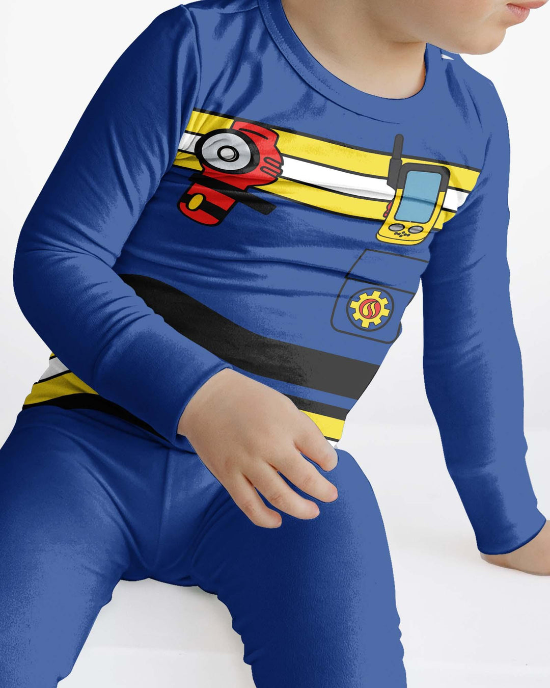 Conjunto de pijama de dos piezas de bambú con mangas largas, plantilla PERSONALIZADA