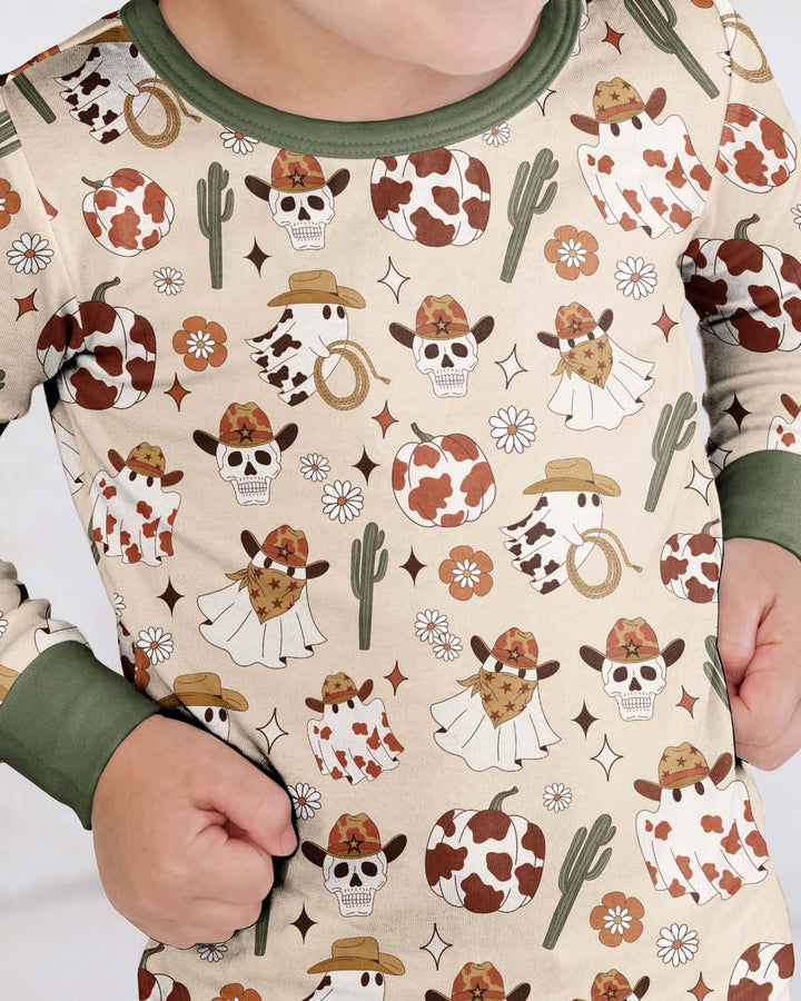 Spooky Rodeo Bamboo Two Piece Long Sleeve Pajama Set