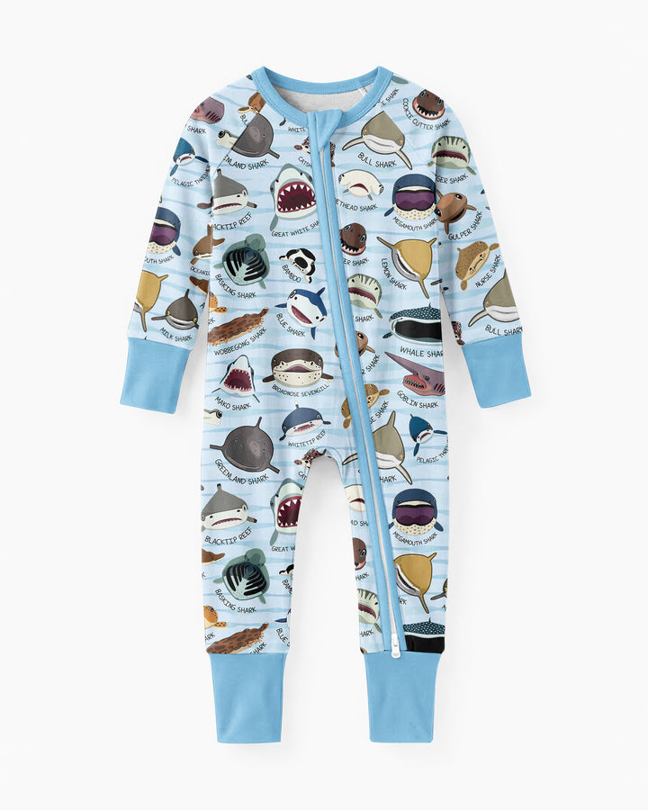 Shark Faces Bamboo Convertible Zippy
