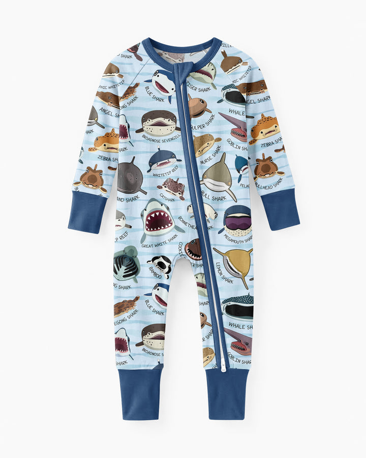 Shark Faces Bamboo Convertible Zippy