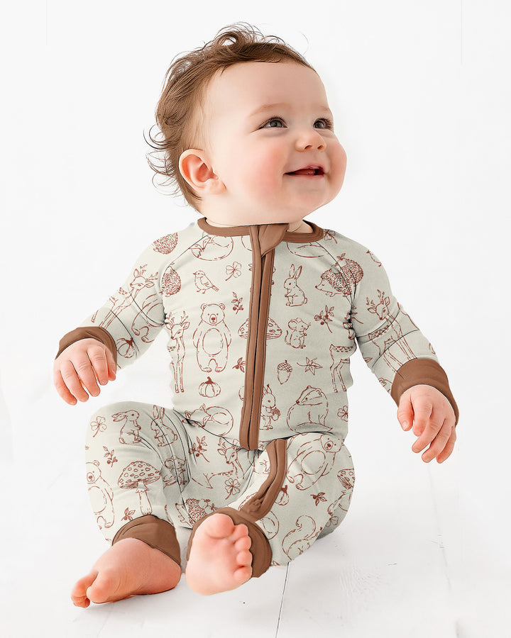 Autumn Woodland Bamboo Convertible Zippy