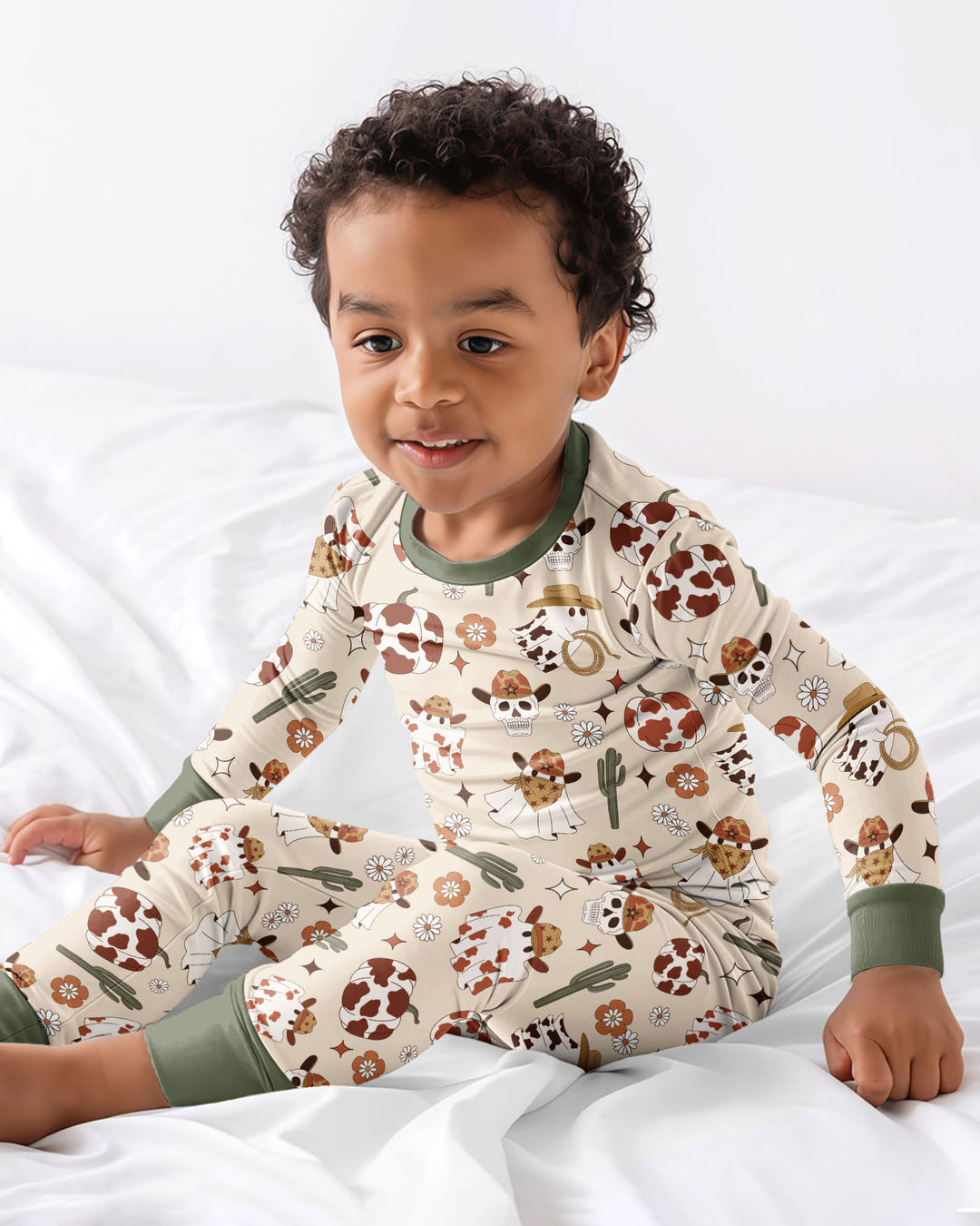 Spooky Rodeo Bamboo Two Piece Long Sleeve Pajama Set