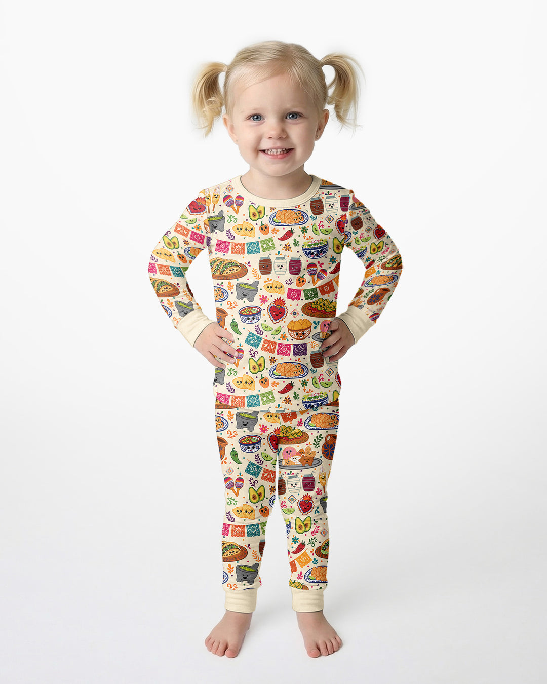 Viva Nuestra Cultura Bamboo Two Piece Long Sleeve Pajama Set