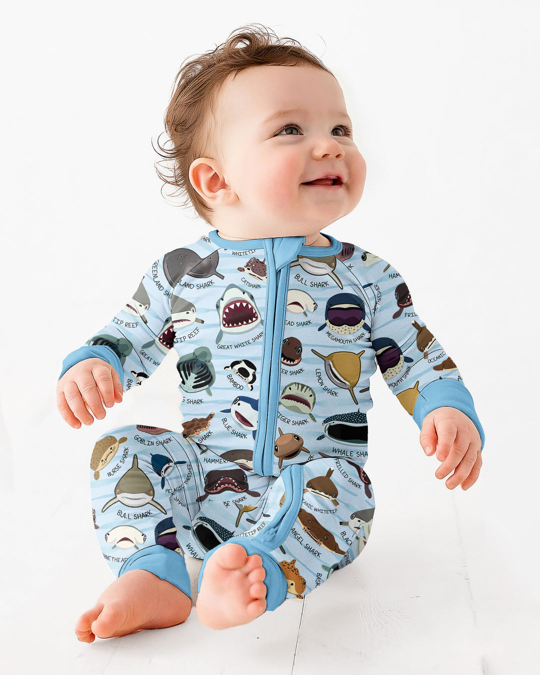 Shark Faces Bamboo Convertible Zippy