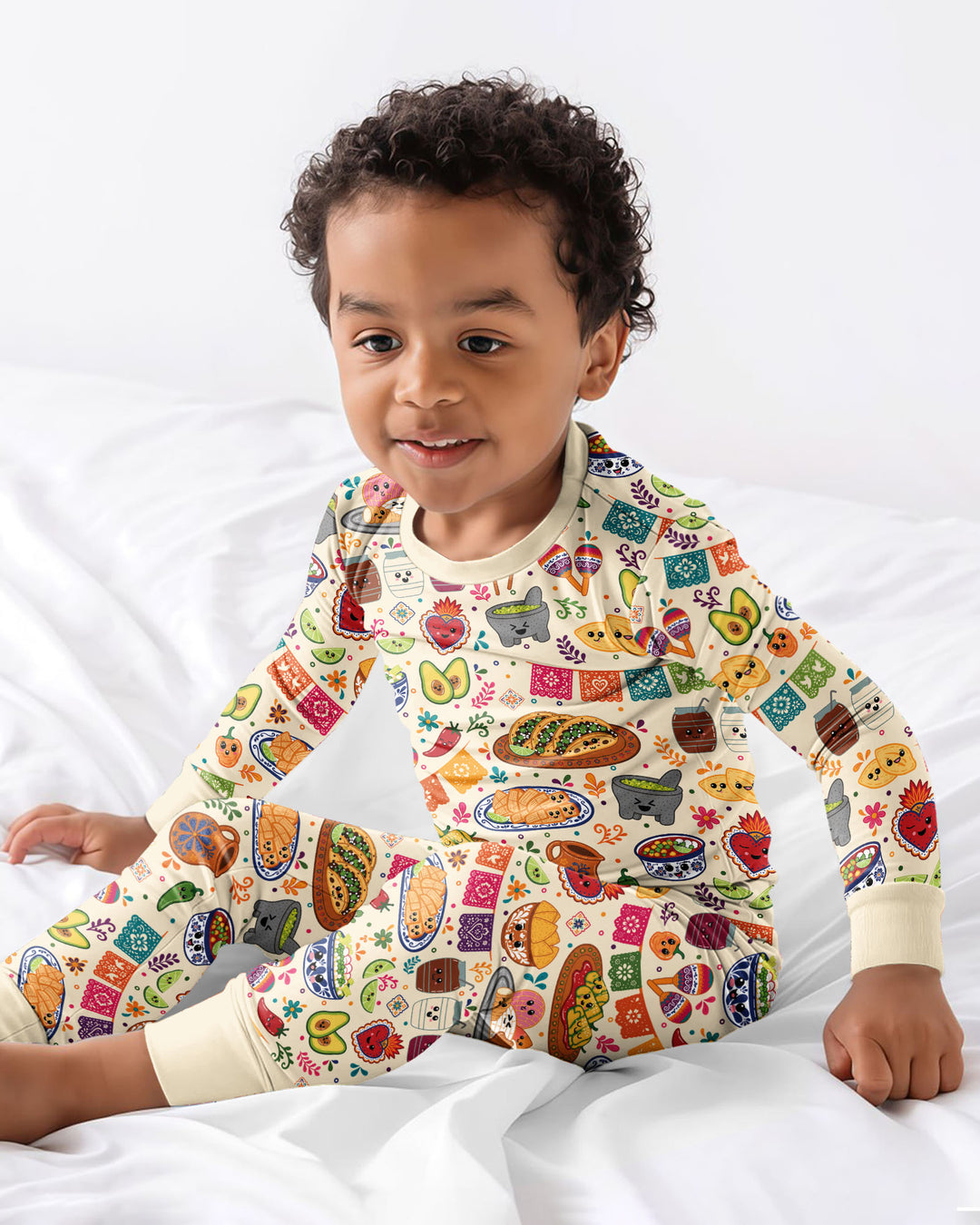 Viva Nuestra Cultura Bamboo Two Piece Long Sleeve Pajama Set