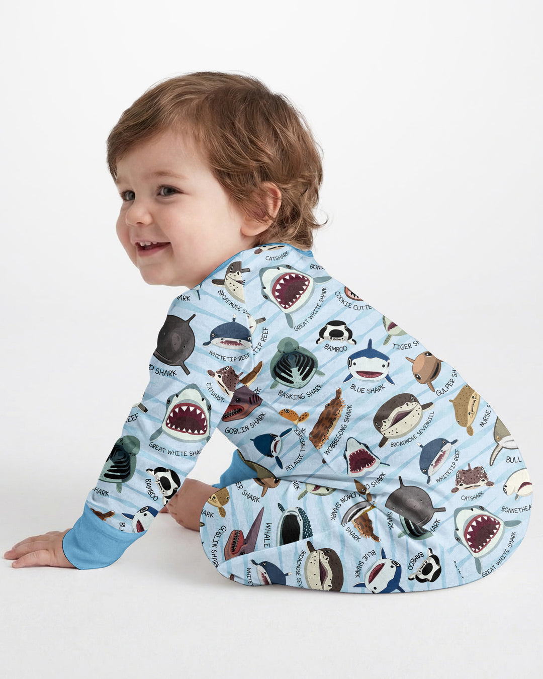 Shark Faces Bamboo Convertible Zippy