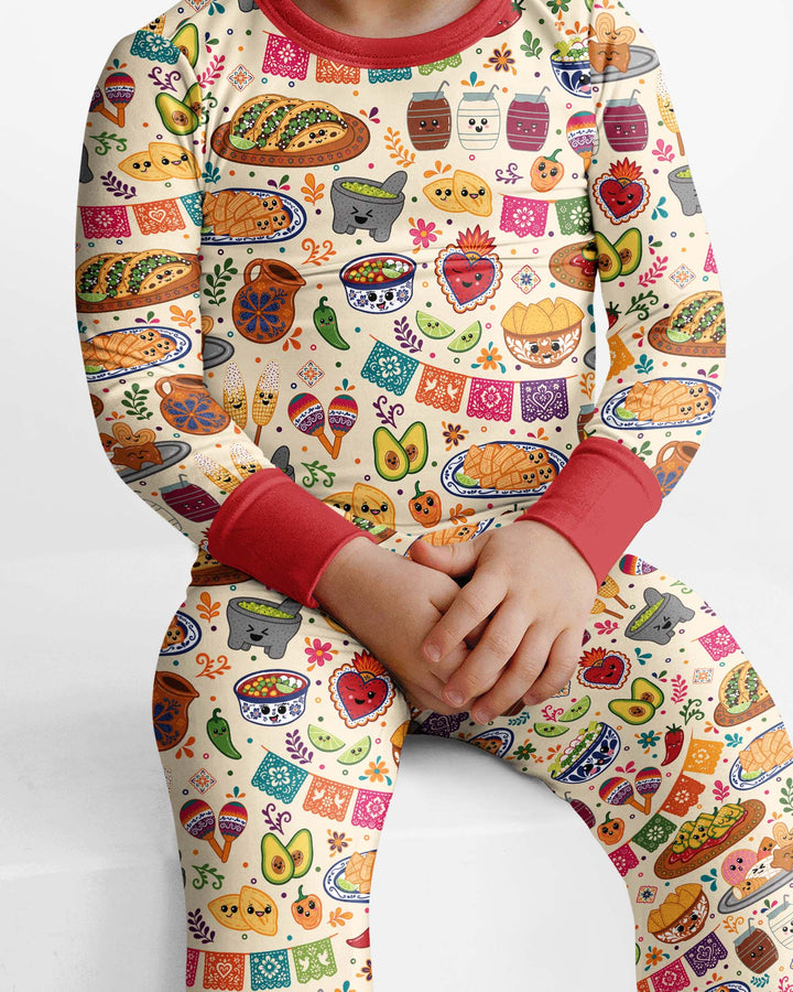 Viva Nuestra Cultura Bamboo Two Piece Long Sleeve Pajama Set