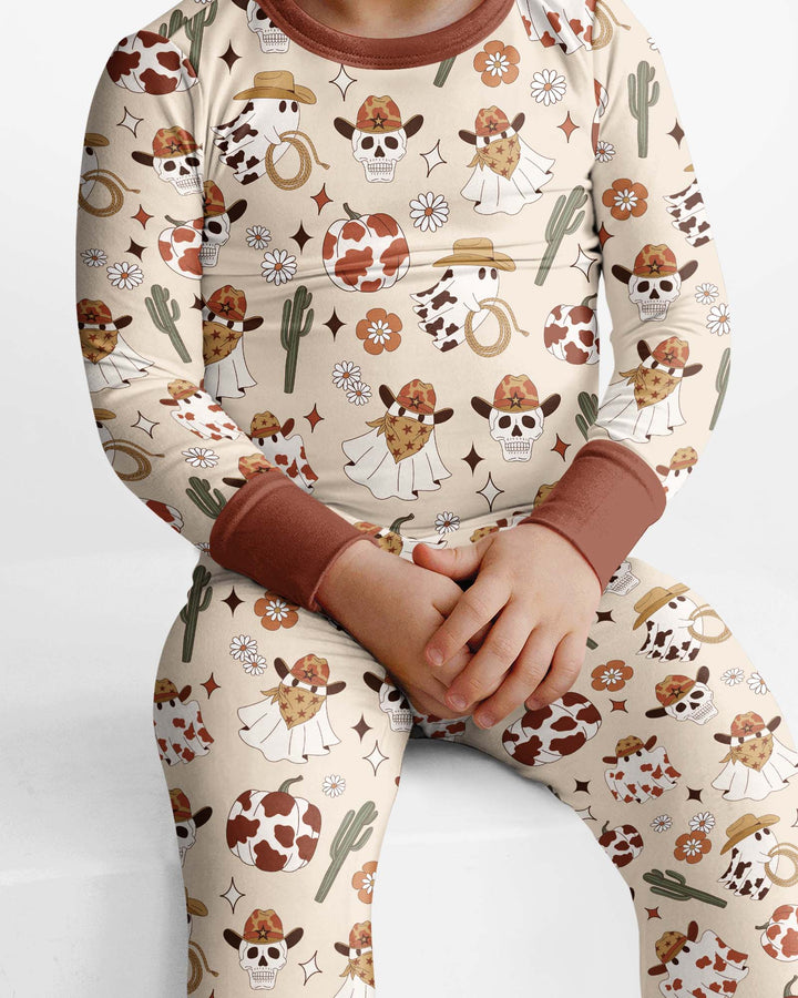 Spooky Rodeo Bamboo Two Piece Long Sleeve Pajama Set