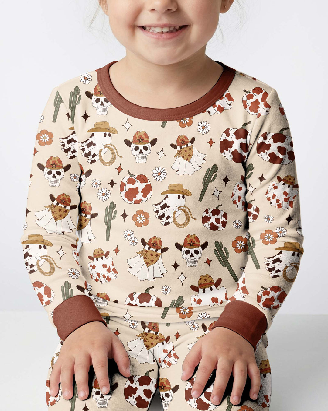 Spooky Rodeo Bamboo Two Piece Long Sleeve Pajama Set
