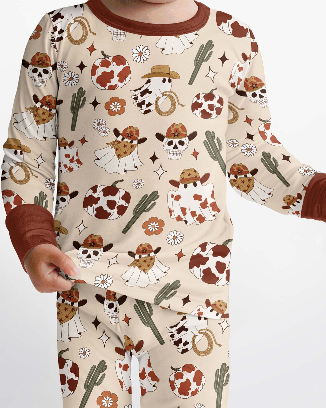 Spooky Rodeo Bamboo Two Piece Long Sleeve Pajama Set