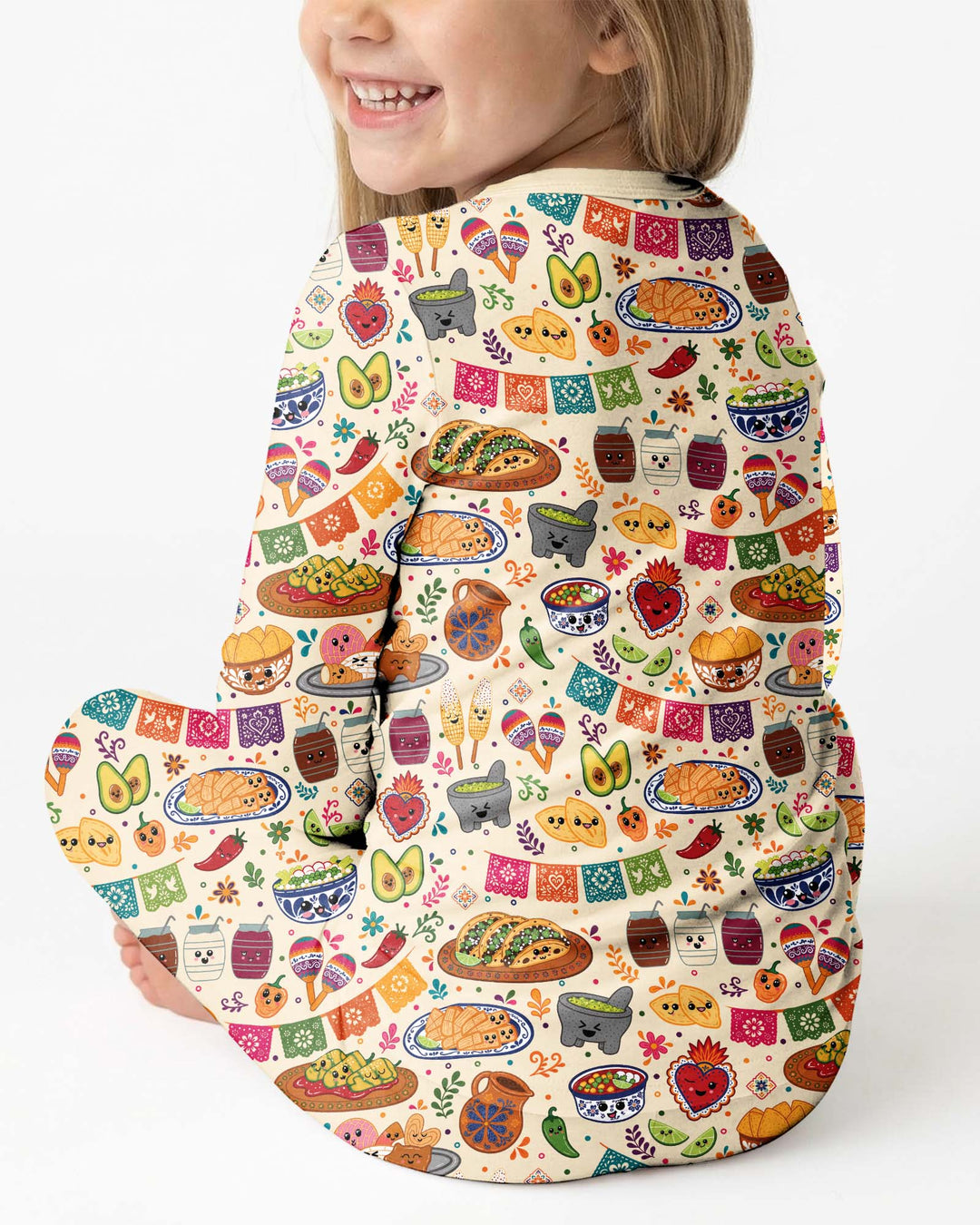 Viva Nuestra Cultura Bamboo Two Piece Long Sleeve Pajama Set