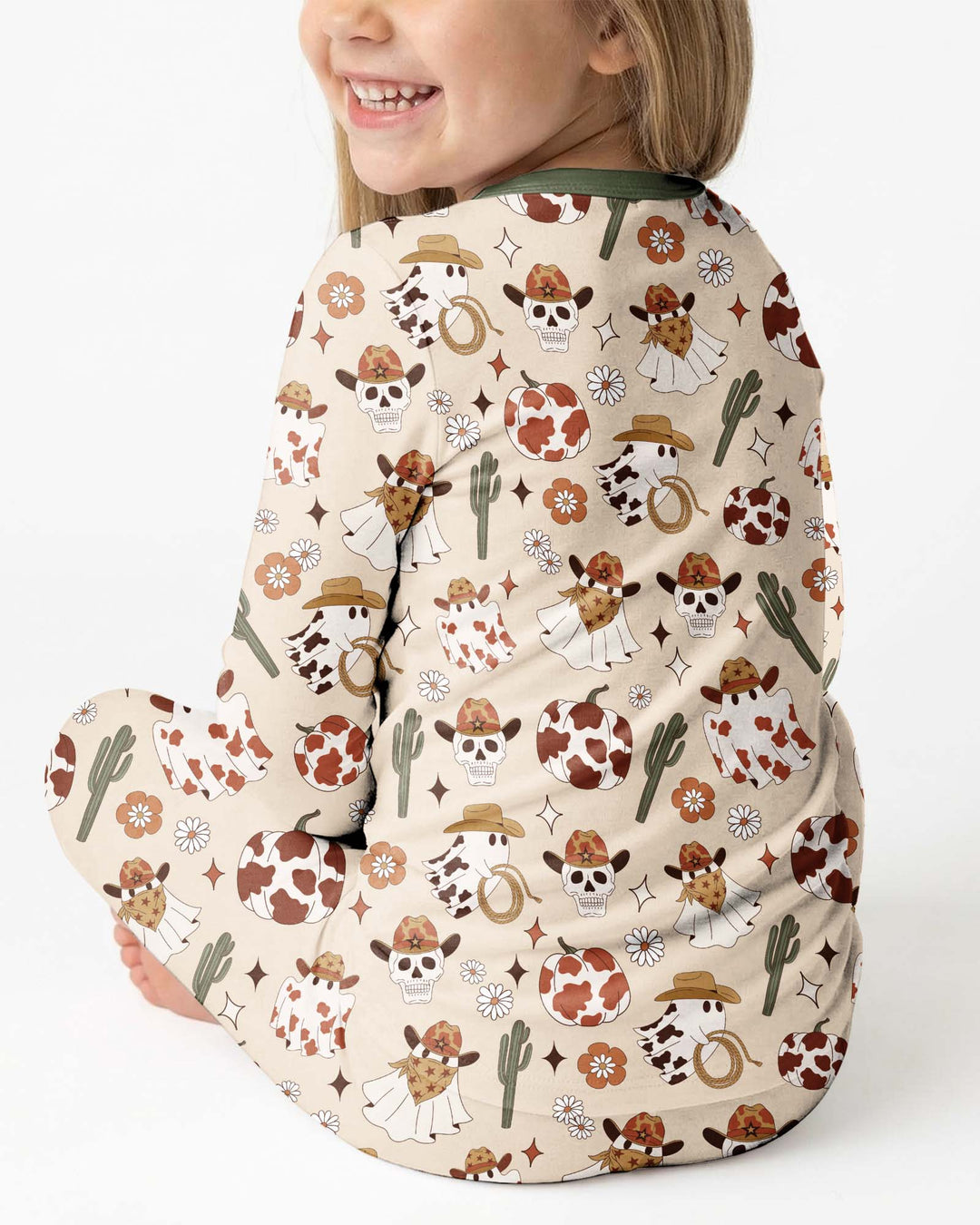 Spooky Rodeo Bamboo Two Piece Long Sleeve Pajama Set