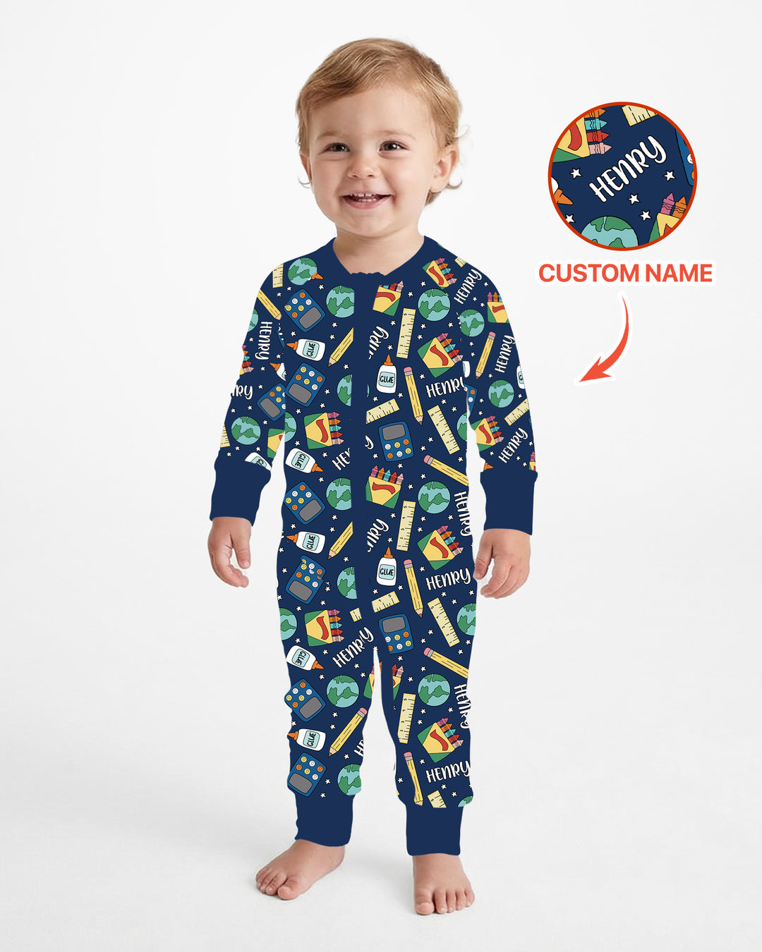 Gerippte Babykleidung mit individuellem Foto - Weich &amp; Skizzenhaft