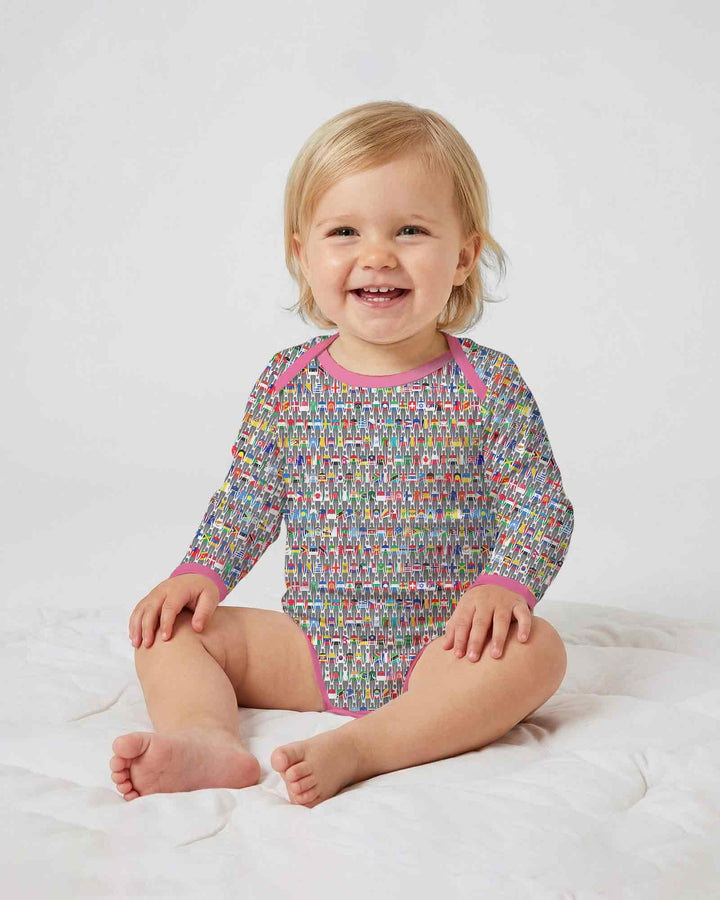 Gerippte Babykleidung mit individuellem Foto - Weich &amp; Skizzenhaft