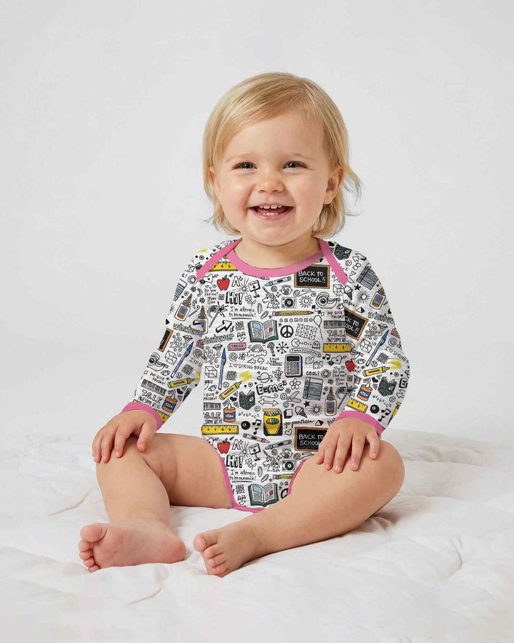 School Days Doodles Bamboo Bodysuit