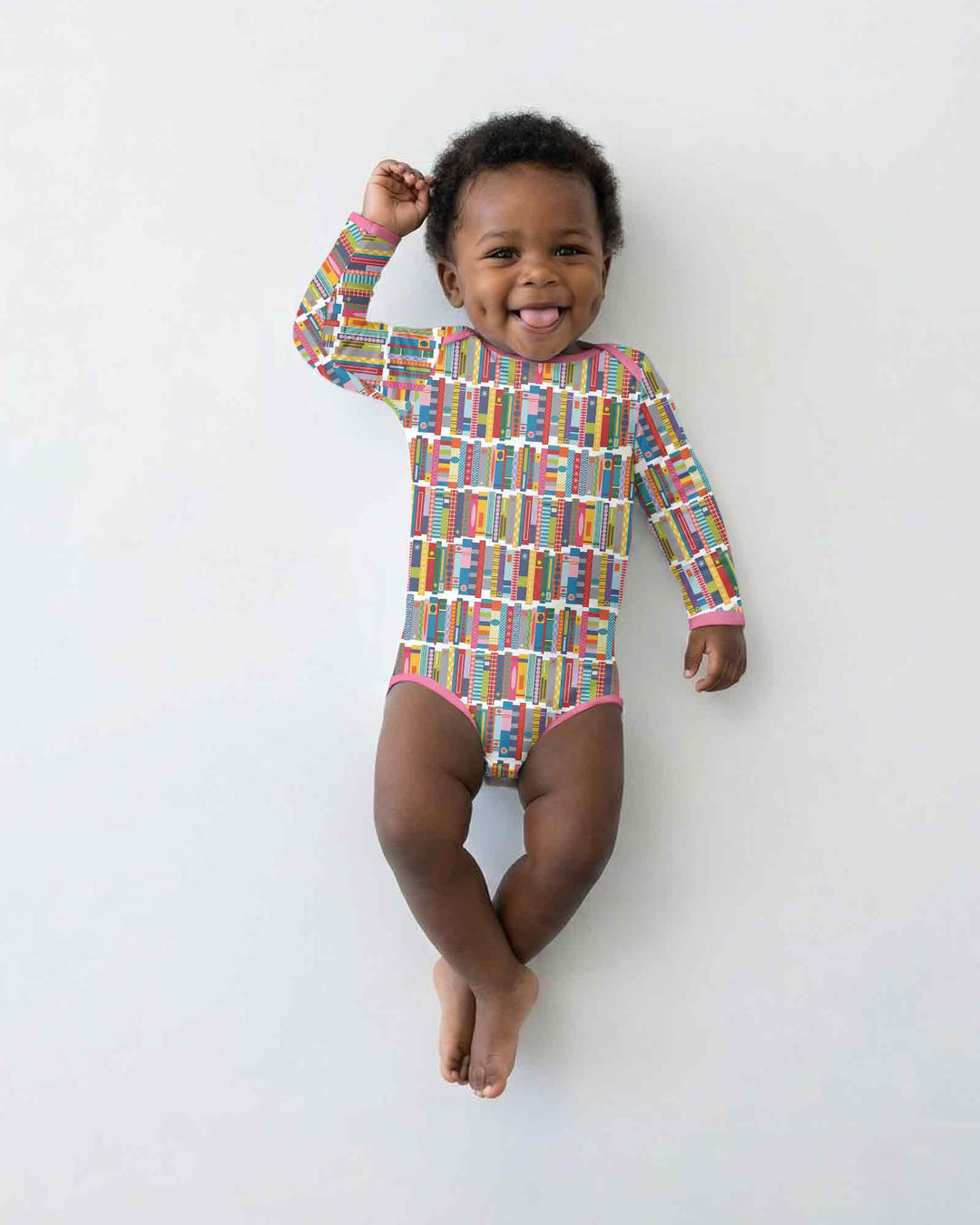 Rainbow Bookshelf Bamboo Bodysuit