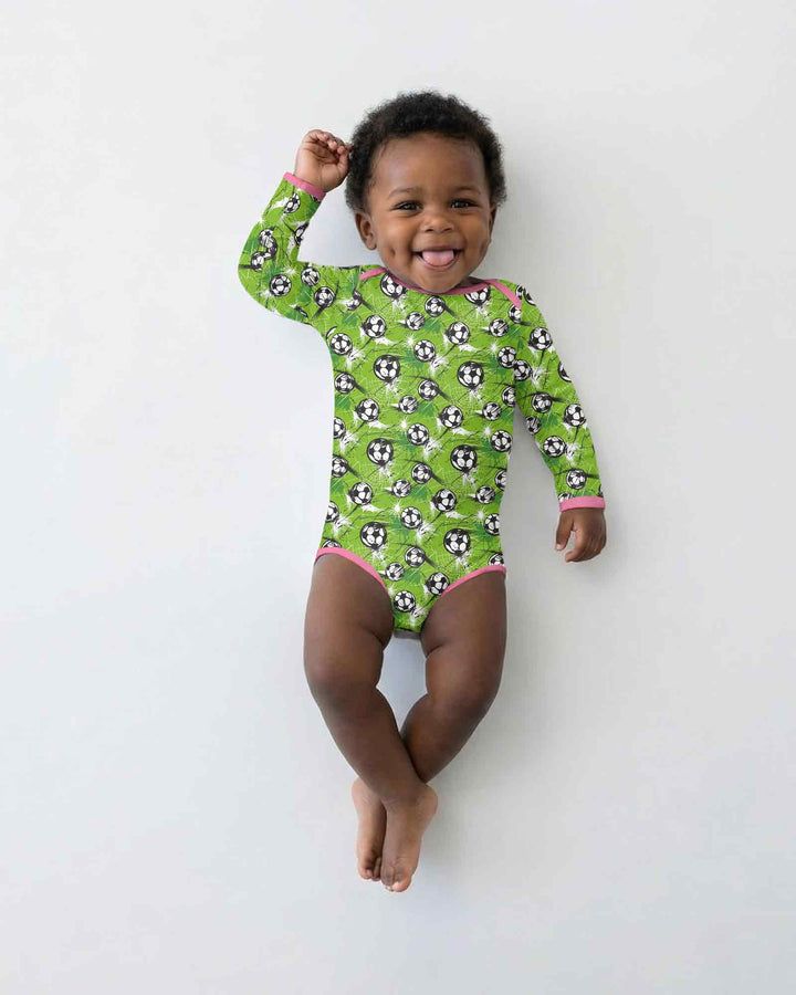 Green Soccer Energy Bamboo Bodysuit