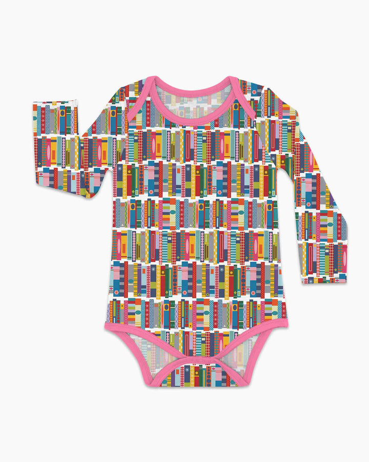 Rainbow Bookshelf Bamboo Bodysuit